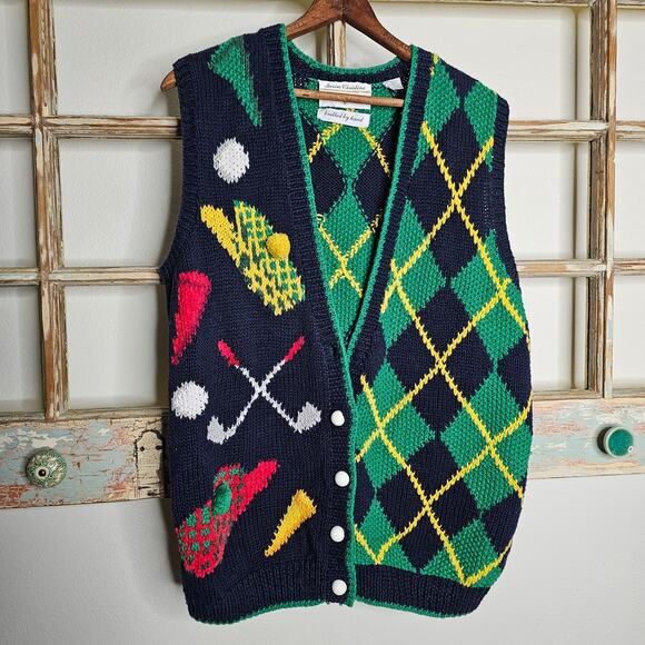 Vintage Marisa Christina Hand Knitted Sweater Vest Ladies Size Small - Picture 2 of 11